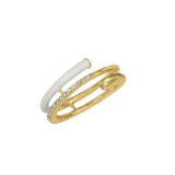 Wrap Up Gem Ring - White