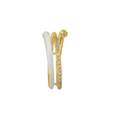 Wrap Up Gem Ring - White