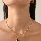 Keepsake Heart Necklace - 1 charm (Ruby)
