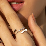 Wrap Up Gem Ring - White