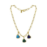 Keepsake Heart Charm Necklace - 3 charms