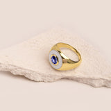 Eyes On Me Signet Ring / Iolite