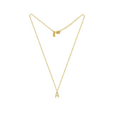 Small Solid Initial with Chain · Brass Only