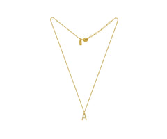 Small Solid Initial with Chain · Brass Only