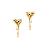 Melting Heart Solid Earrings