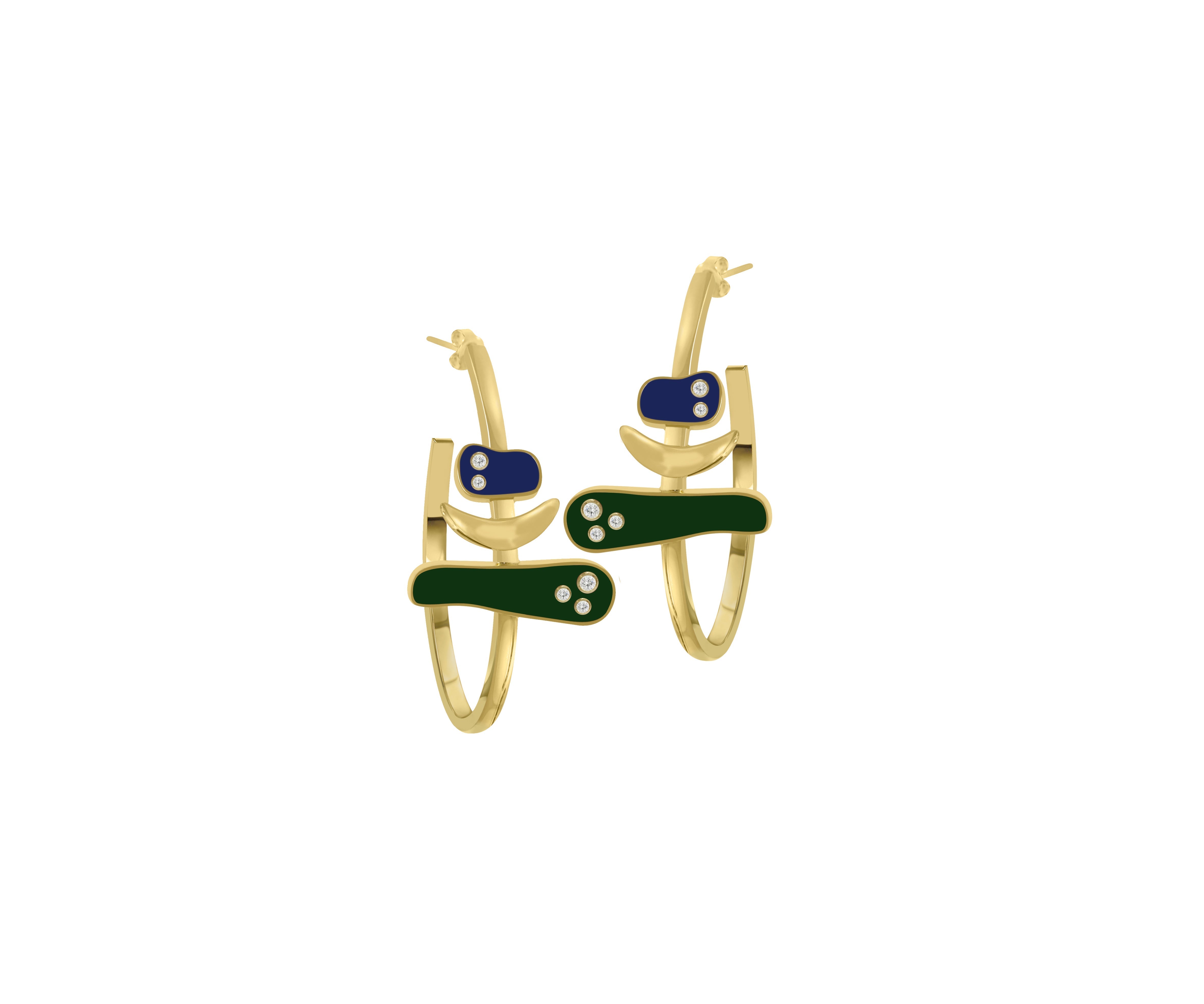 Nora Abstract Hoops