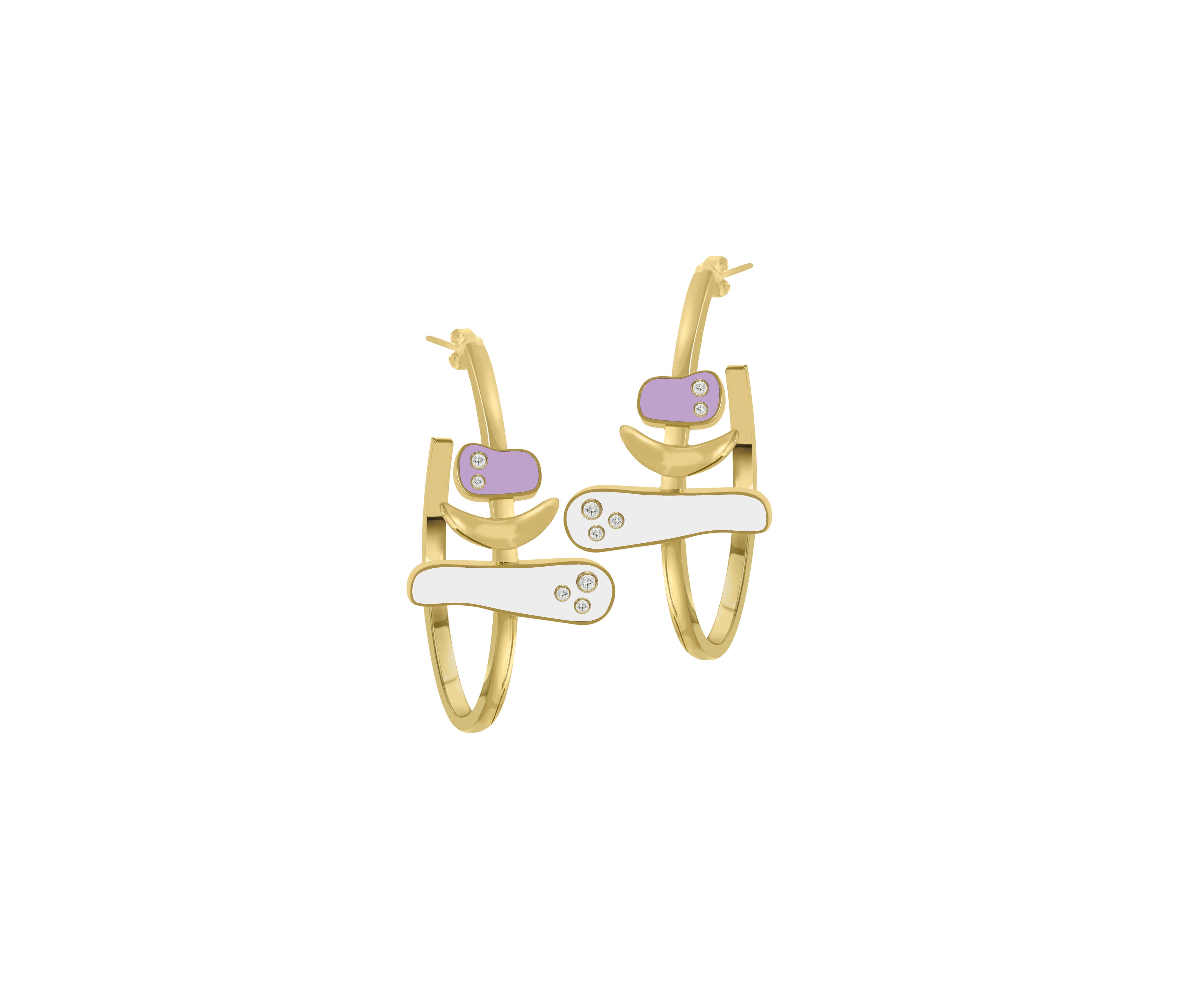 Nora Abstract Hoops