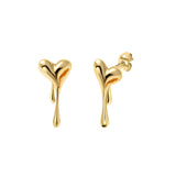 Melting Heart Solid Earrings