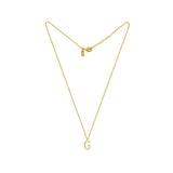 Small Solid Initial with Chain · Brass Only