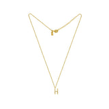 Small Solid Initial with Chain · Brass Only