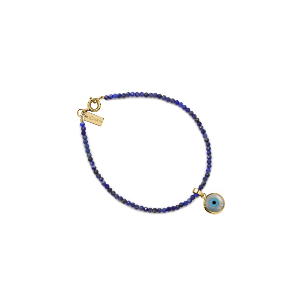Lapis lazuli beaded bracelet