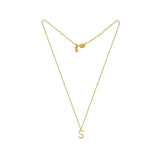 Small Solid Initial with Chain · Brass Only
