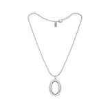 XL Solid Initial With Snake Chain (Silver)