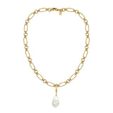 Baroque charm necklace
