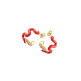 Swirl Enamel Hoops