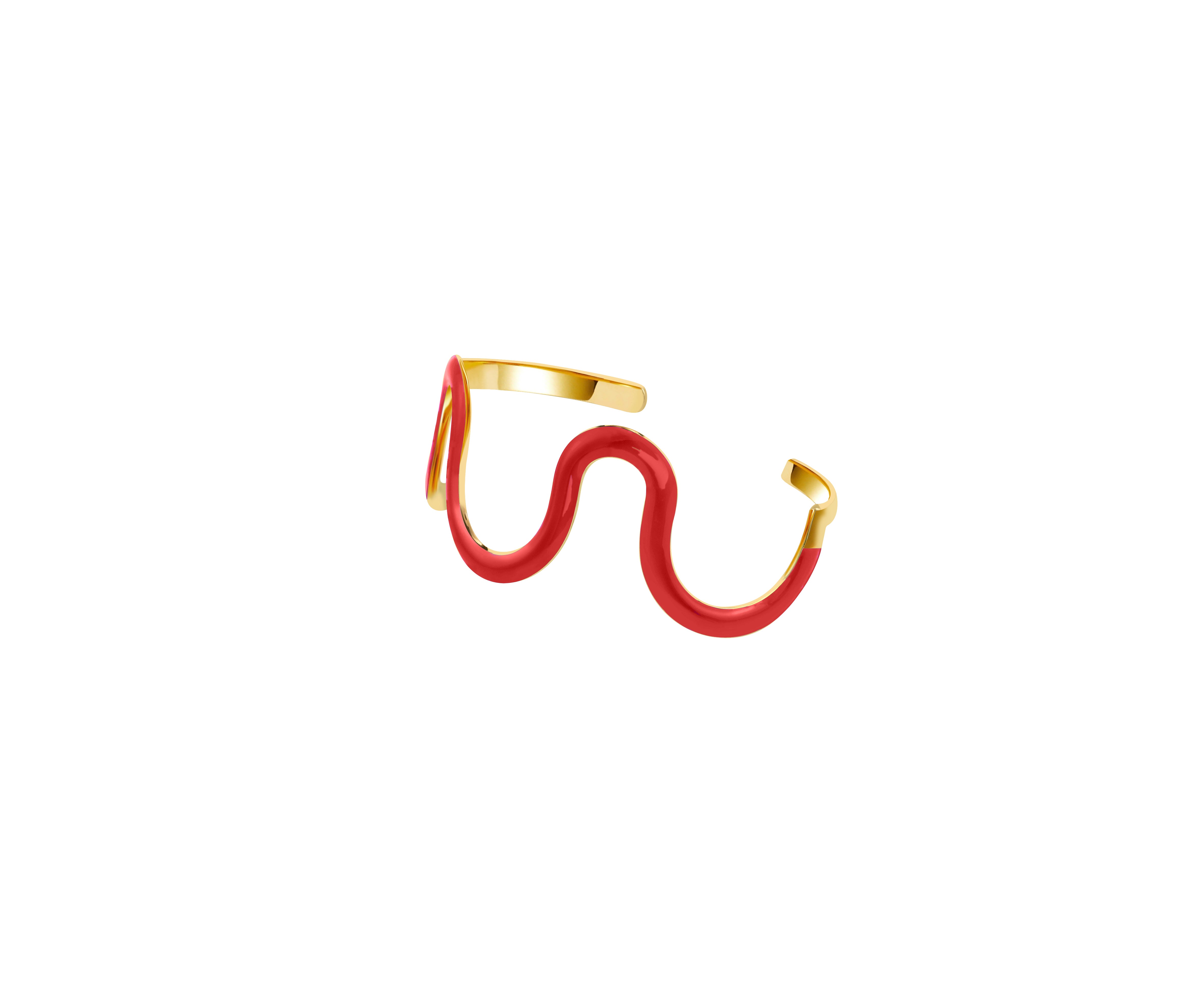 Swirl Enamel Cuff