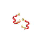Swirl Enamel Hoops