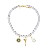 Bubble autumn charm necklace