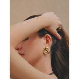 Swirl shell earring