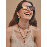 Swirl shell earring
