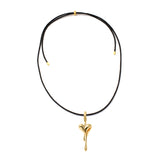 Cord charm necklace
