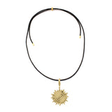 Cord charm necklace