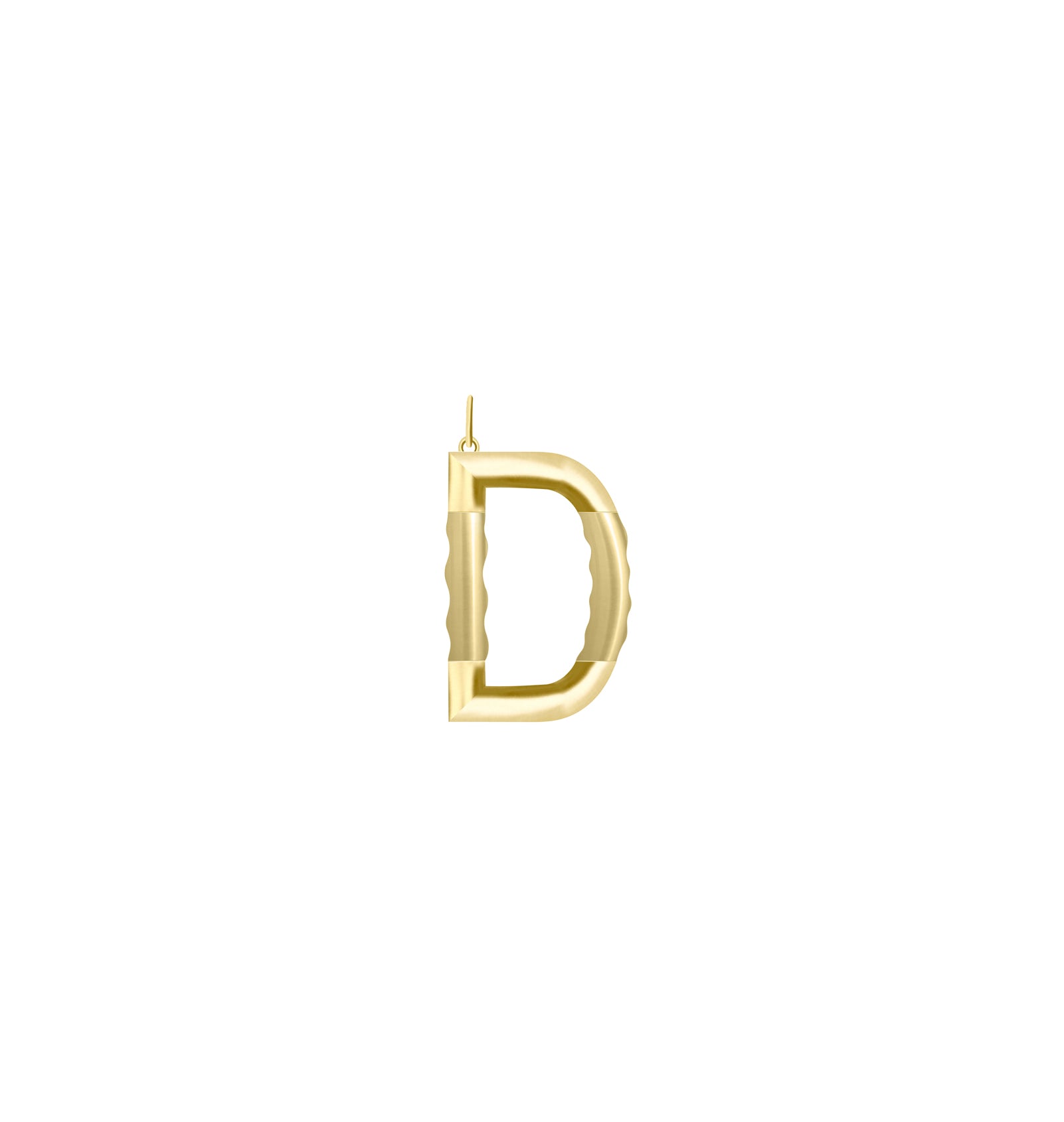 XL Solid Initial Without Chain · Brass Only