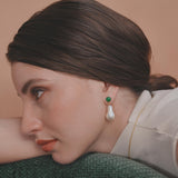 Baroque Pearl Drop (Malachite)