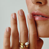 Small Solid Pebble Band (Gold)