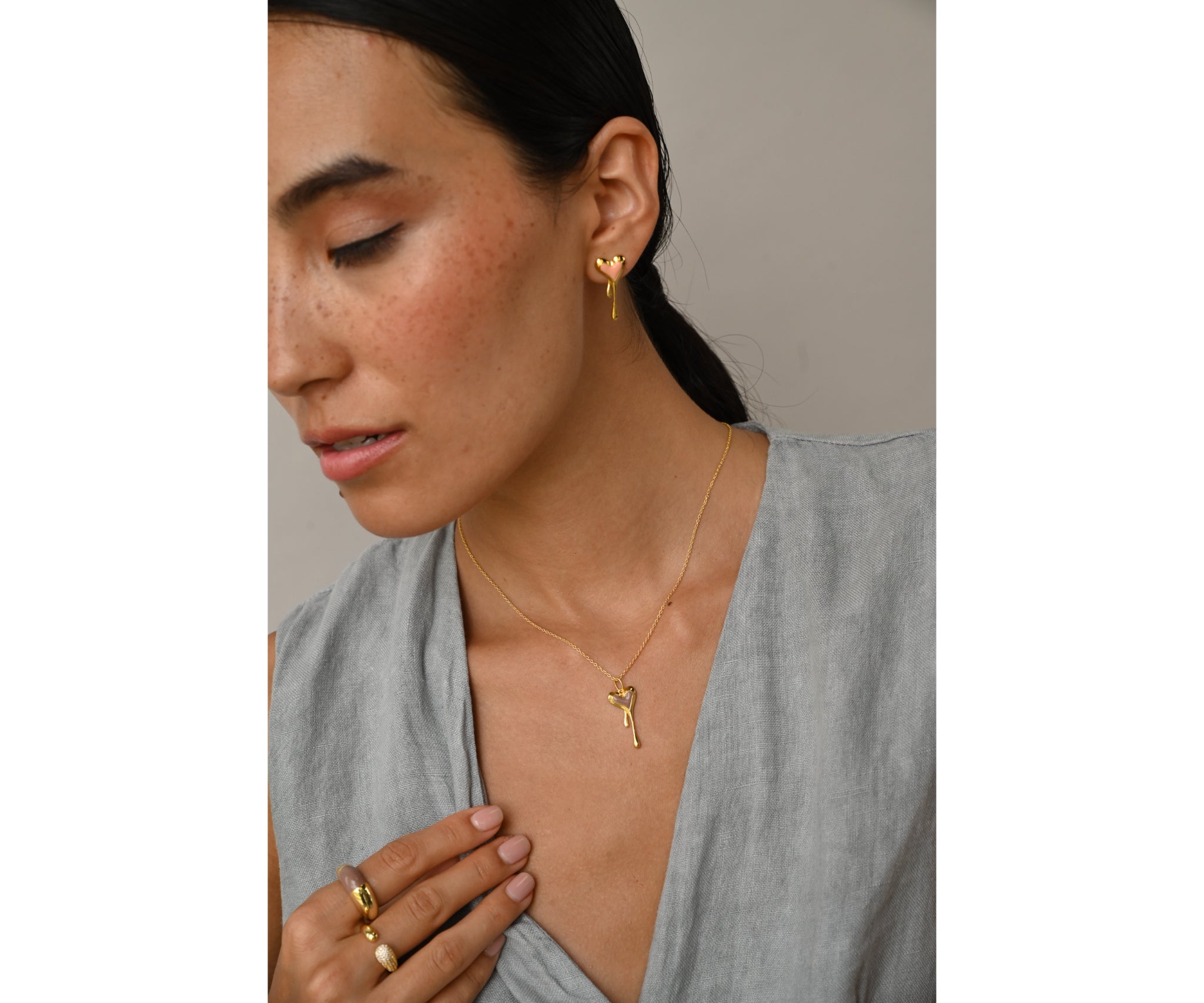 Melting Heart with Anchor Chain