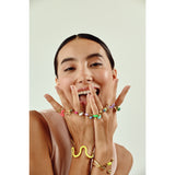 Swirl Enamel Cuff