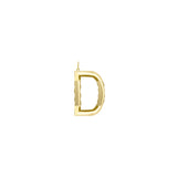 XL Solid Initial with Chain · Brass Only