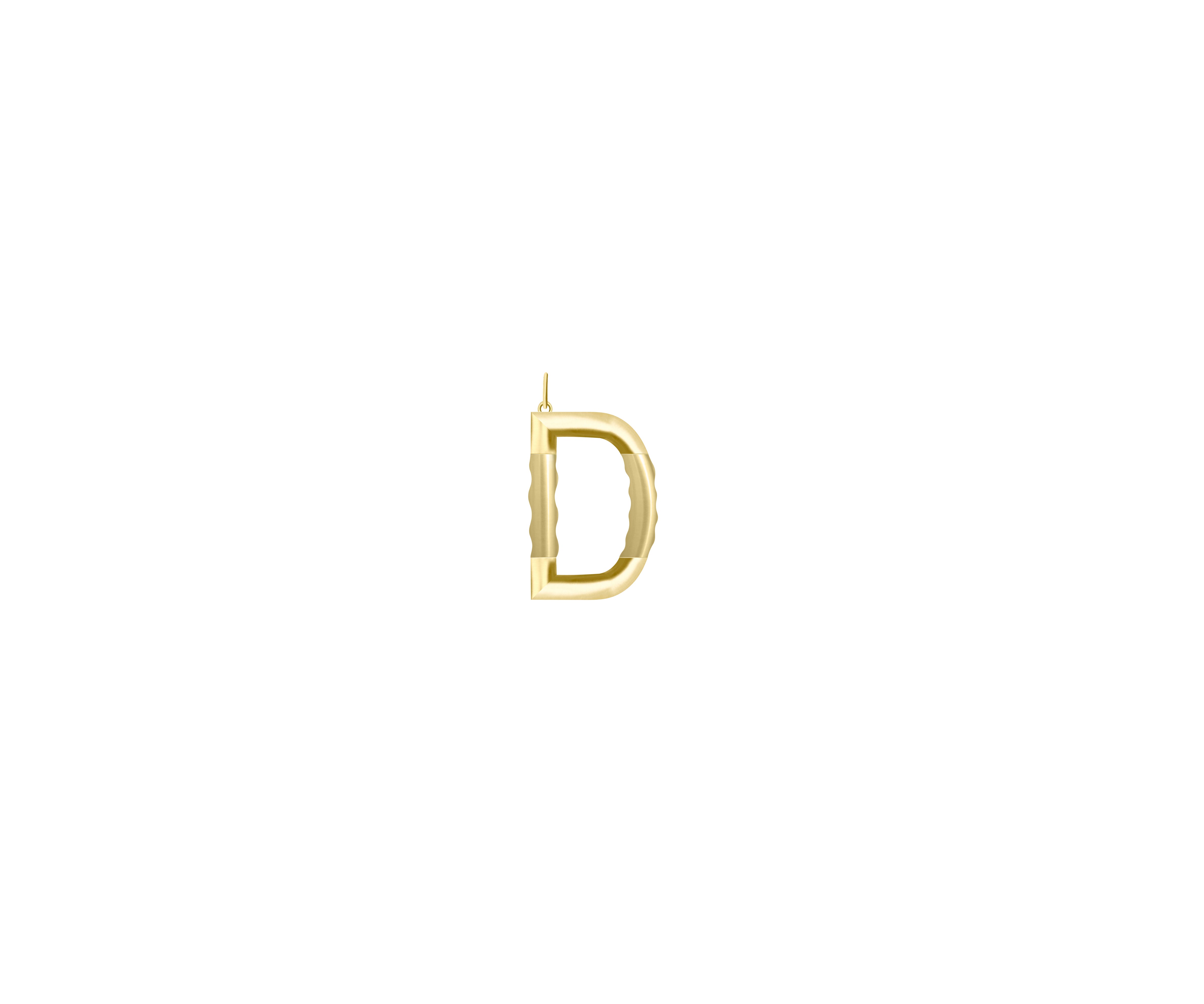 Small Solid Initial with Chain · Brass Only