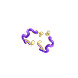 Swirl Enamel Hoops