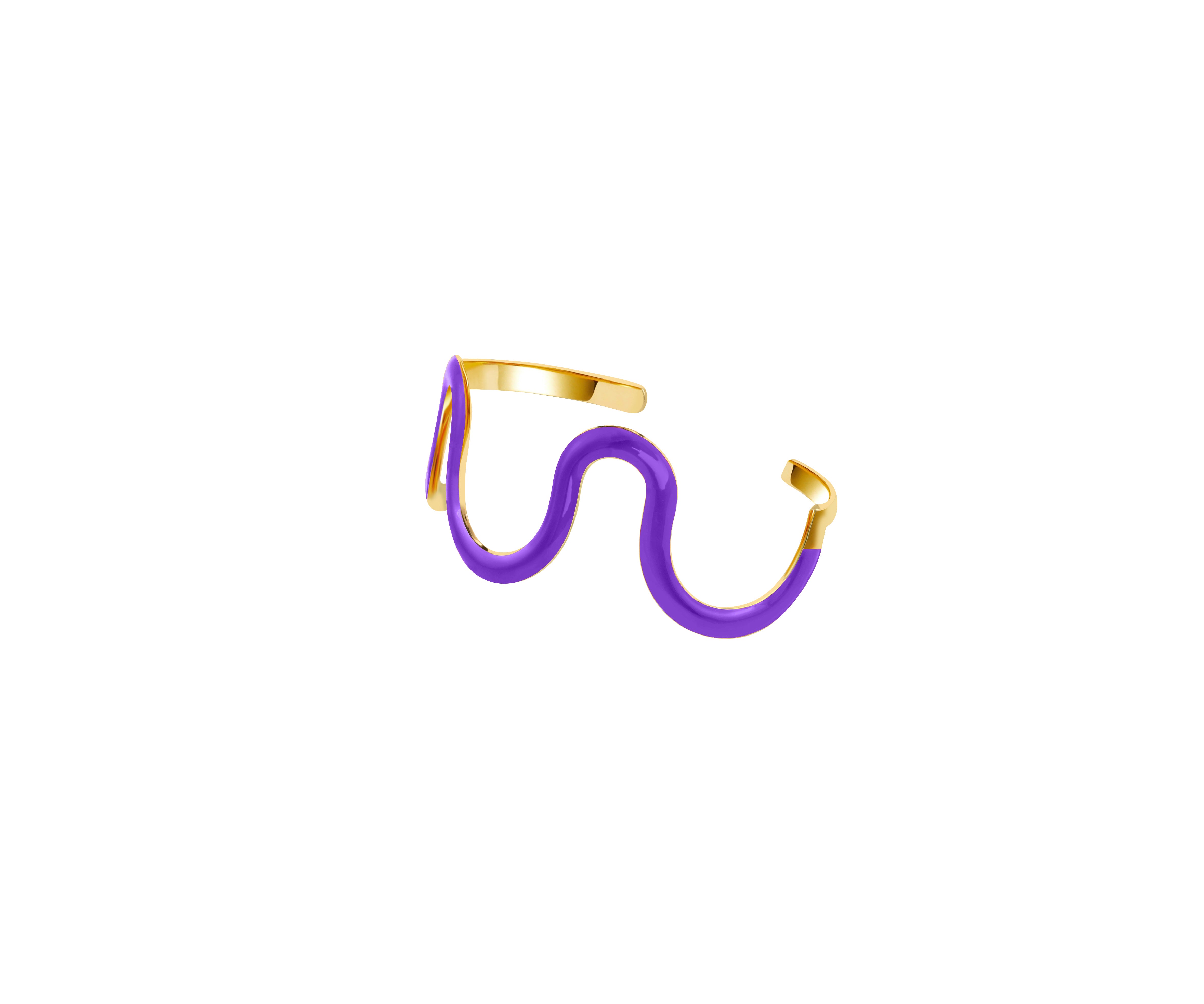 Swirl Enamel Cuff