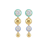 Dollop Enamel Drop Earrings