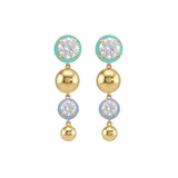 Dollop Enamel Drop Earrings
