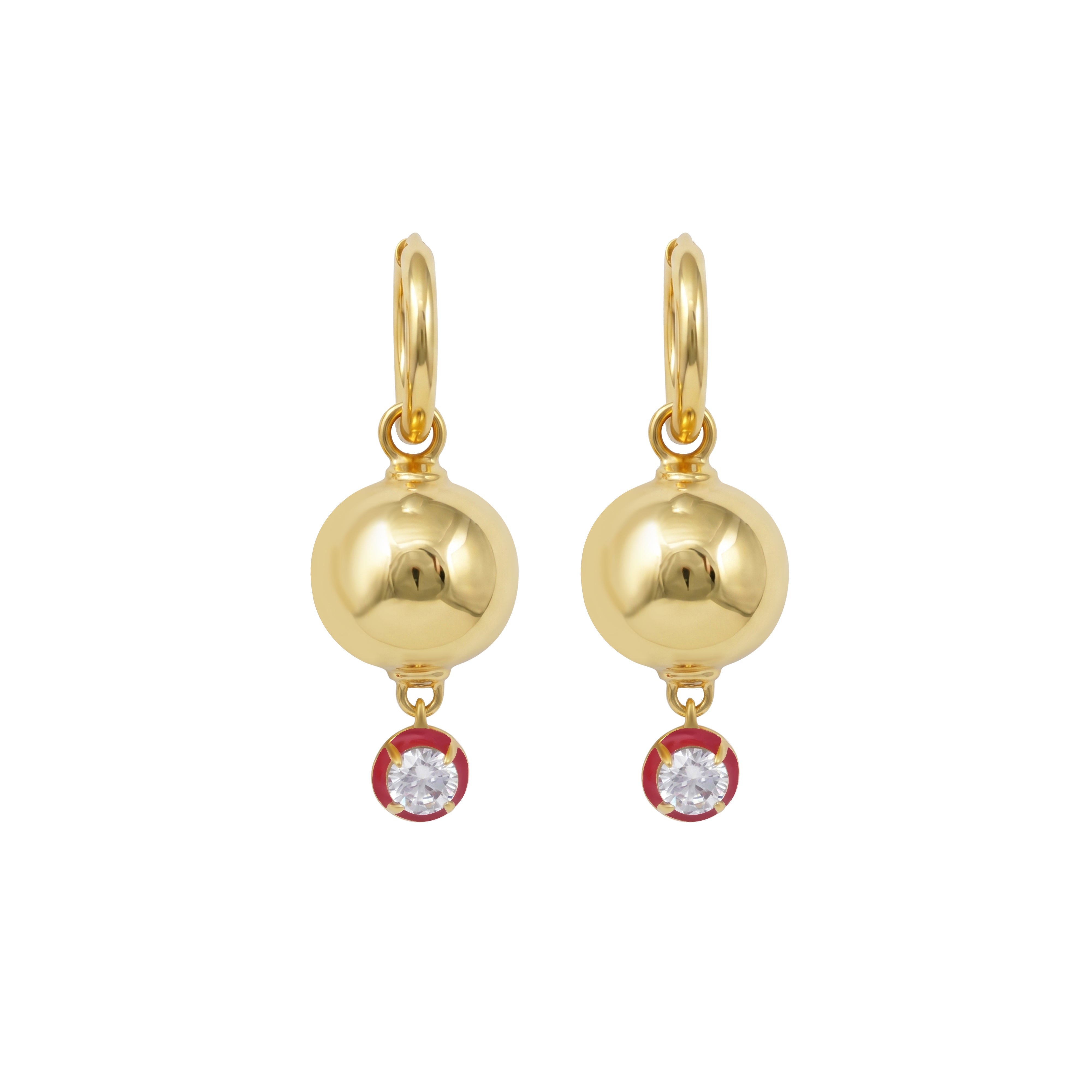 Drip Drop Enamel Earrings