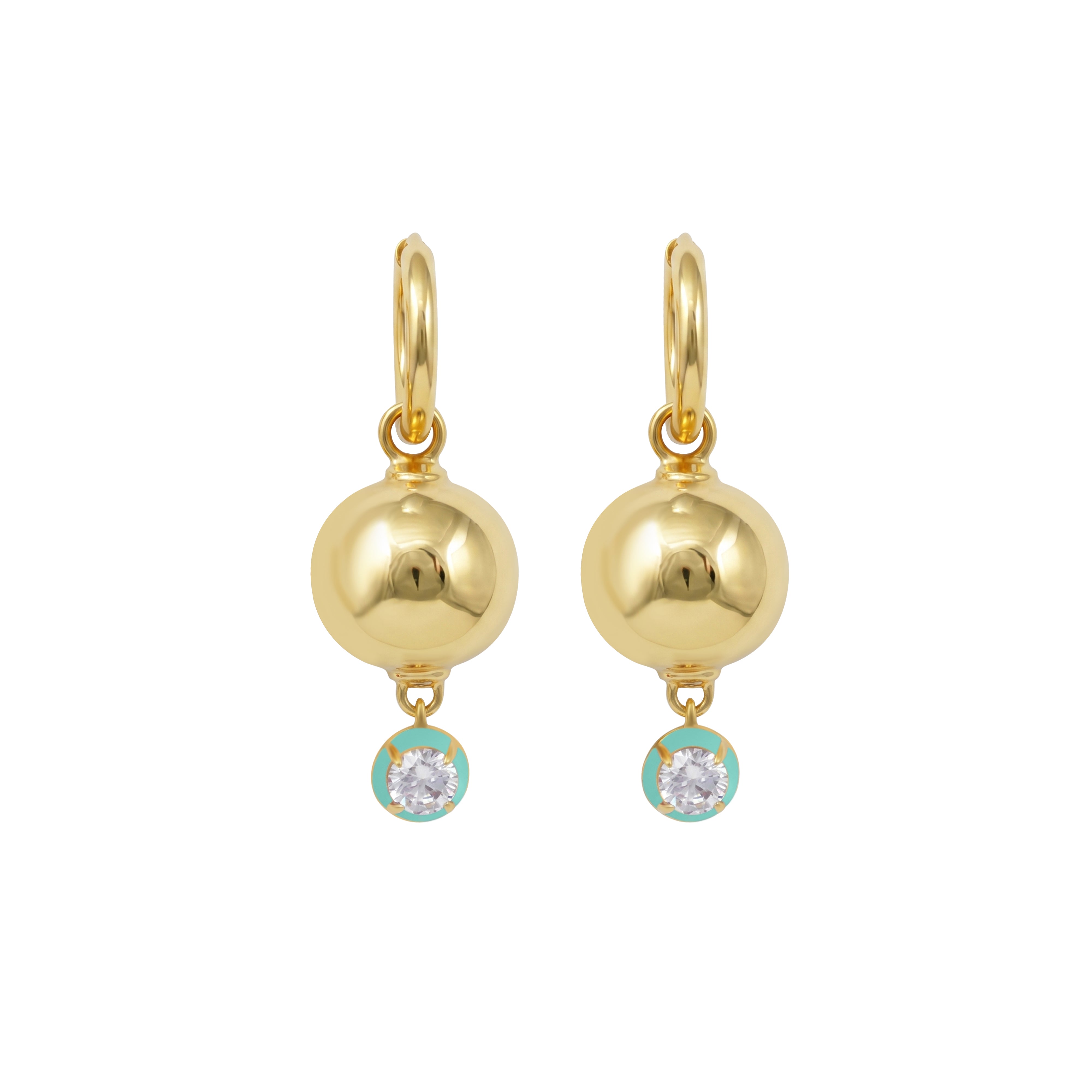 Drip Drop Enamel Earrings