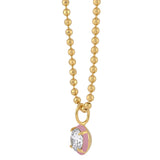 Drop Enamel Pendant with Ball Chain