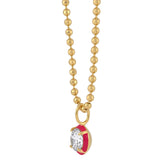 Drop Enamel Pendant with Ball Chain