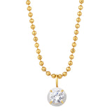 Drop Enamel Pendant with Ball Chain