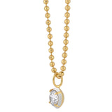 Drop Enamel Pendant with Ball Chain