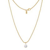 Drop Enamel Pendant with Ball Chain
