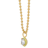 Drop Enamel Pendant with Ball Chain