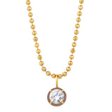 Drop Enamel Pendant with Ball Chain