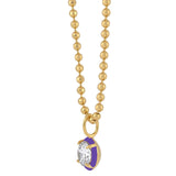 Drop Enamel Pendant with Ball Chain