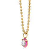Drop Enamel Pendant with Ball Chain