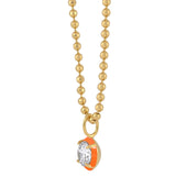 Drop Enamel Pendant with Ball Chain