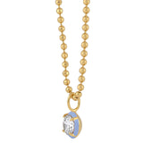 Drop Enamel Pendant with Ball Chain